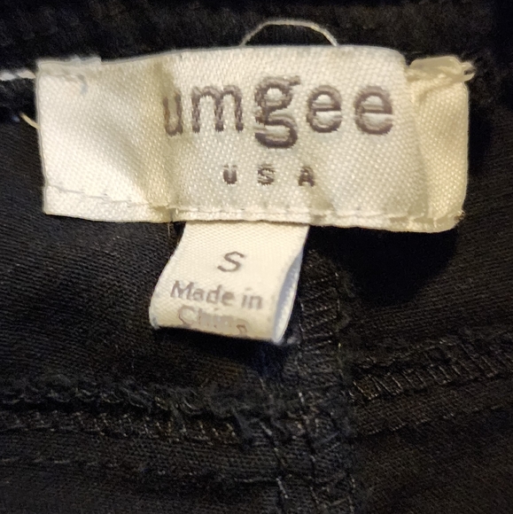 UMGEE Black Pull On Elastic Waist High Rise Leggings Size Small - Picture 2 of 3